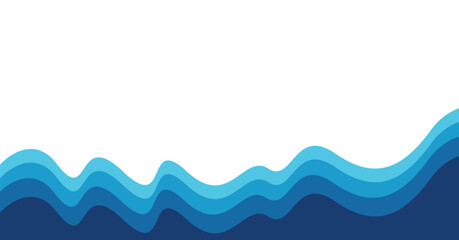 Abstract background of rainbow groovy design Wavy Line. Vector blue color pattern ready