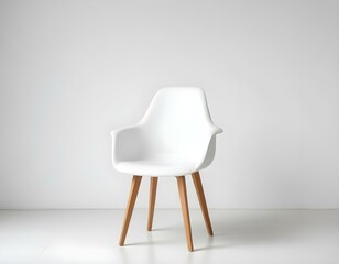 3d render of a chair in a room