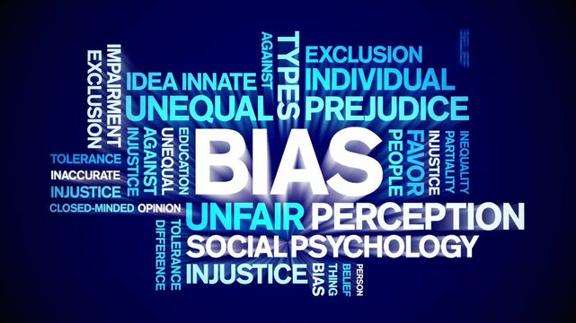 Bias animated word cloud;text design animation tag kinetic typography seamless loop.
