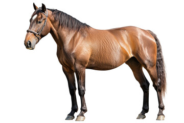 Obraz premium Standing horse on transparent background