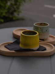 coffee cup on a table