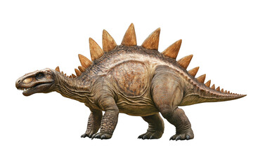 Dinosaur stegosaurus on transparent background