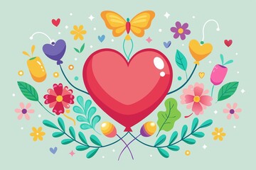 heart shaped balloons