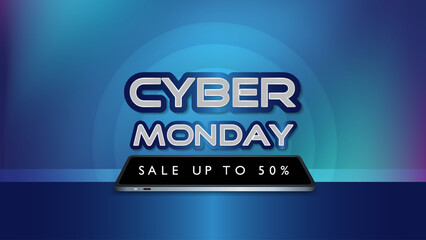 Cyber ​​Monday Banner for Sales Promotion