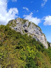 Mountain Klek, famous hiking destination near Ogulin town in Croatia. Beautiful sunny day.