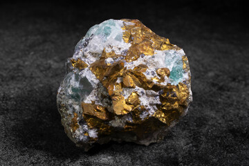 Green fluorite mineral with pyrite crystals, showcasing natural mineral beauty