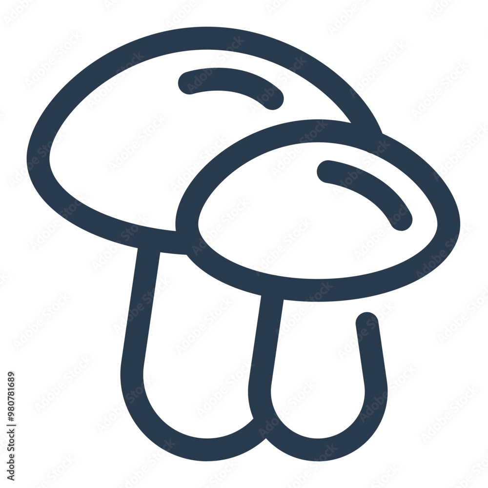 Canvas Prints mushroom pair icon