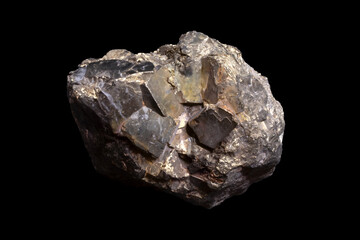 Pyrite mineral with gleaming surface and detailed, reflective crystal formations