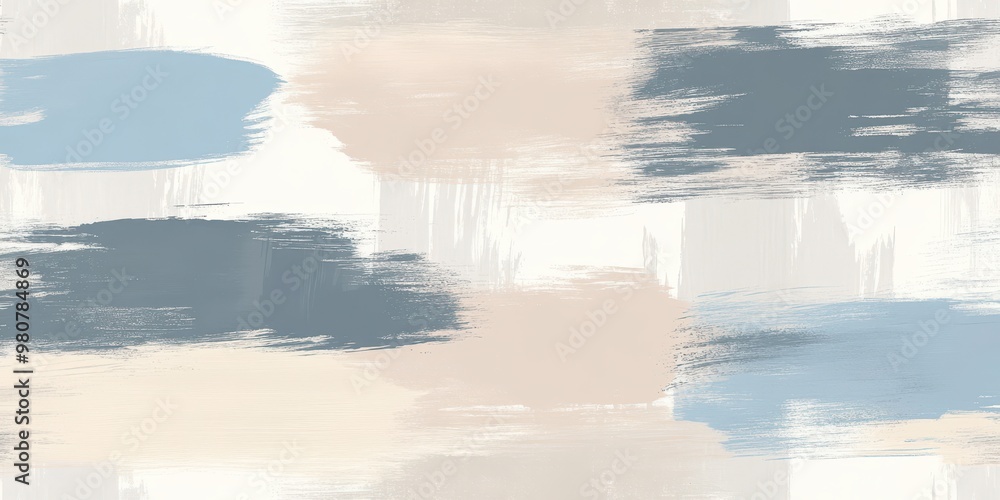 Poster abstract brushstroke design featuring soft colors and textures.