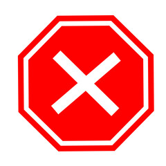 Obraz premium flat red check mark