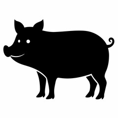 illustration of a pig