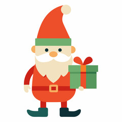 santa claus with gift