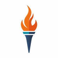 illustration of a burning match