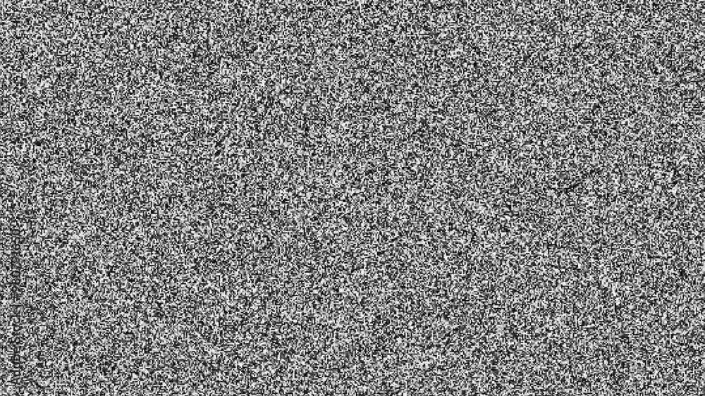 Leinwandbilder tv noise grain on screen at no antenna signal. digital noise. close up of a black and white noise wi