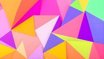 Colorful abstract geometric background with triangular shapes
