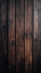 Obraz premium Dark brown wooden background with a dark wood texture