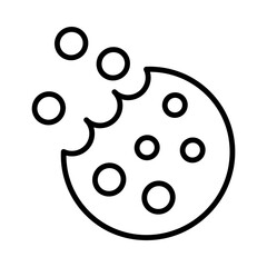 Cookie line icon