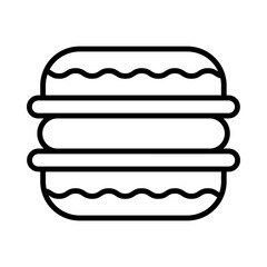 Macaron line icon