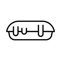 Eclair line icon