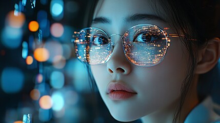 portrait of a person with an eye