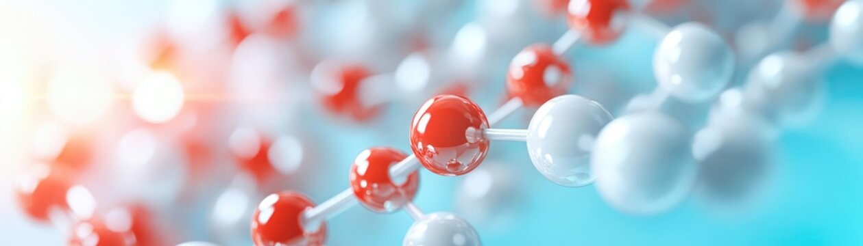 Unsaturated lipid molecule structure, cardiovascular health focus, vibrant 3D molecular visualization, promoting heart wellness