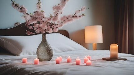cherryblossom on the bed
