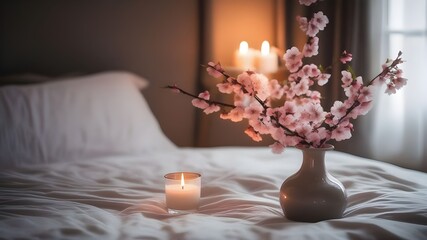 cherryblossom on the bed