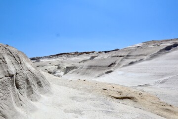 Greece Landscape, Sarakiniko Beach, Moon Beach, Greece, Europe, Summer