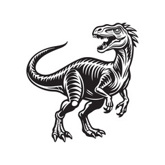 Dinosaur silhouette.