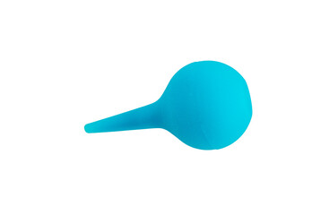 Close up shot of the enema on the transparent background