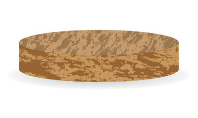 Wood Podium For Product Placement