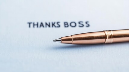 Close-up of a pen signing a glowing contract, symbolizing leadership decisions in action Boss s Day, decision making