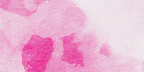Abstract brush painted sky fantasy pastel pink watercolor background,Fantasy smooth light pink watercolor paper textured.watercolor background concept, vector.