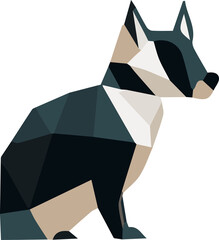 Zoo animal low poly design