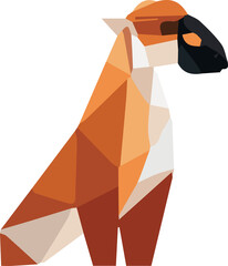 Zoo animal low poly design