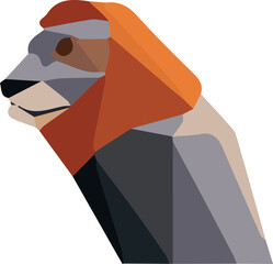 Zoo animal low poly design