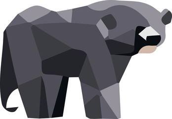 Zoo animal low poly design