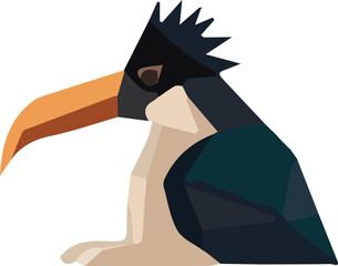 Zoo animal low poly design