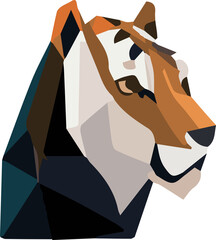 Zoo animal low poly design