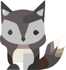 Zoo animal low poly design