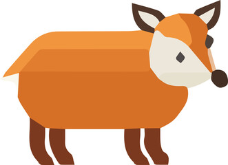 Zoo animal low poly design