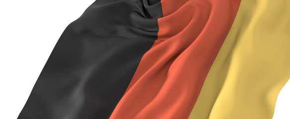 The German flag waves proudly