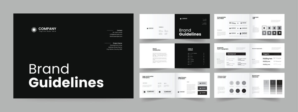 brand guidelines and brand guideline presentation design