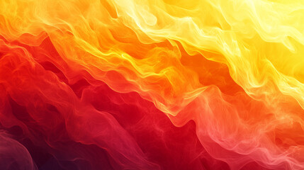 Fototapeta premium Vivid Orange and Yellow Flowing Light Pattern with Fiery Hues