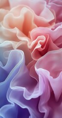 Soft and textured fabric waves in warm pastel colors, creating a serene and elegant backdrop