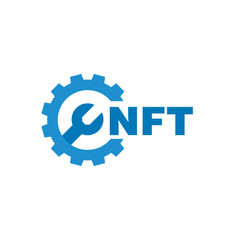 NFT letter logo design on white background. NFT logo. NFT creative initials letter Monogram logo icon concept. NFT letter design