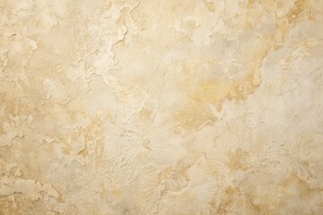 Naklejka premium Retro-style close-up of a worn, plain cream-colored cement wall background featuring a subtle marble texture with soft, earthy undertones and natural imperfections.