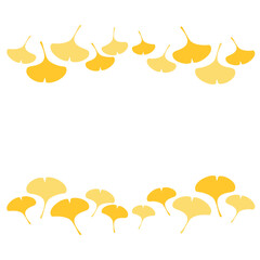 イチョウの飾り罫