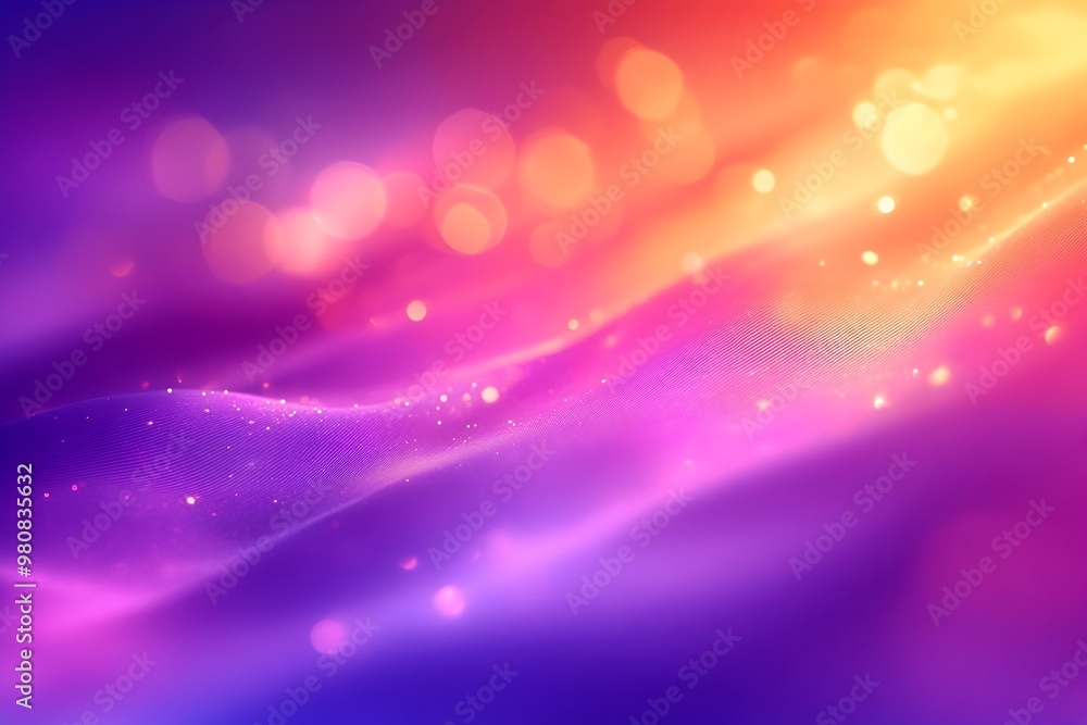 Poster vibrant multicolor blurred gradient background with sparkly bokeh effect for fashion and pop art