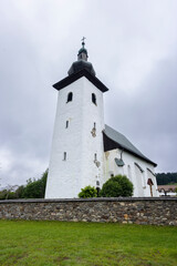 Fototapeta premium Church of Nativity of St. John the Baptist, Geographical Center of Europe, Slovakia